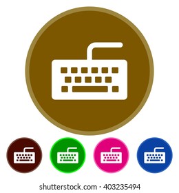 Flat icons keyboard for Web, Mobile and business