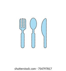 flat icons for Knife, fork and spoon tools,vector illustrations