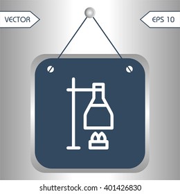 Flat icons lab experiment for Web, Mobile and business