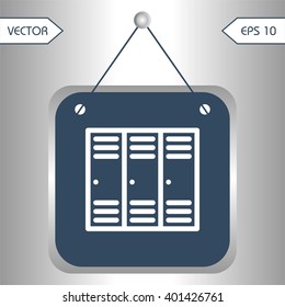 Flat icons lockers for Web, Mobile and business