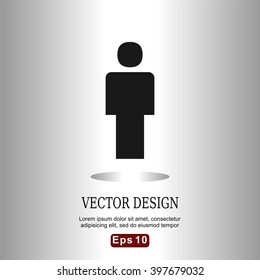 Flat icons mans  for Web, Mobile and business