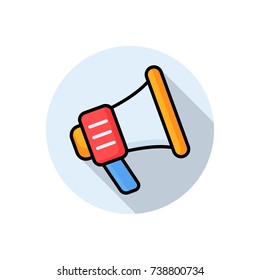 flat icons for Megaphone,vector illustrations