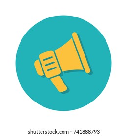 flat icons for megaphone,vector illustrations
