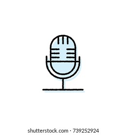 flat icons for Microphone,vector illustrations