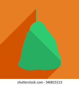 Flat icons modern design with shadow of haycock. Vector illustration