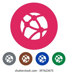 Flat icons network connection for Web, Mobile and business