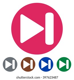 Flat icons next track for Web, Mobile and business