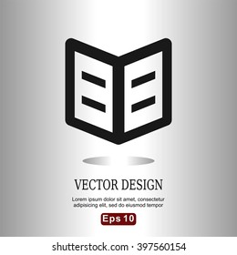 Flat icons open book for Web, Mobile, and Business