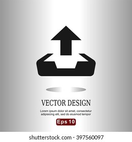 Flat icons outbox for Web, Mobile, and Business