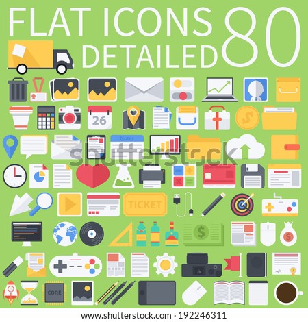 Flat icons pack