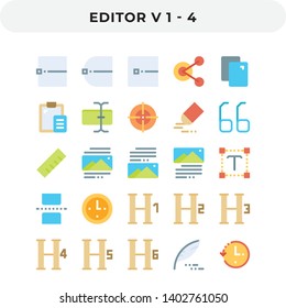 Flat Icons Pack for UI. Pixel perfect vector icon set for web design and website application.