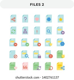 Flat Icons Pack for UI. Pixel perfect vector icon set for web design and website application.