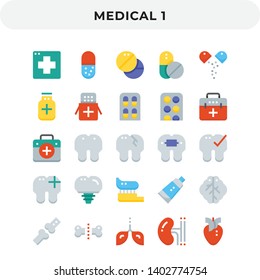 Flat Icons Pack for UI. Pixel perfect vector icon set for web design and website application.