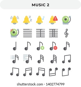 Flat Icons Pack for UI. Pixel perfect vector icon set for web design and website application.