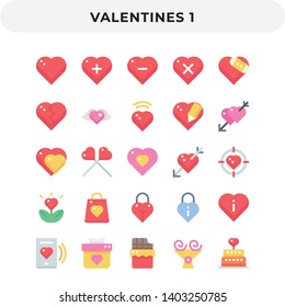 Flat Icons Pack for UI. Pixel perfect vector icon set for web design and website application.