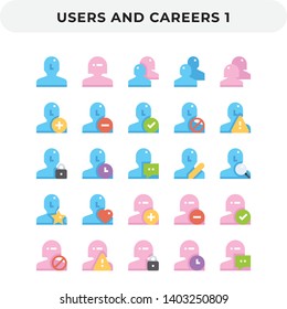 Flat Icons Pack for UI. Pixel perfect vector icon set for web design and website application.