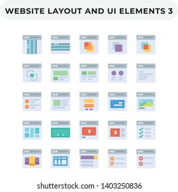 Flat Icons Pack for UI. Pixel perfect vector icon set for web design and website application.