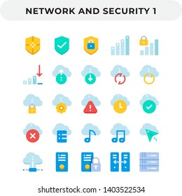 Flat Icons Pack for UI. Pixel perfect vector icon set for web design and website application.