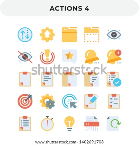 Flat Icons Pack for UI. Pixel perfect vector icon set for web design and website application.