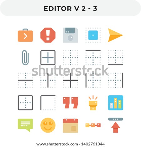 Flat Icons Pack for UI. Pixel perfect vector icon set for web design and website application.