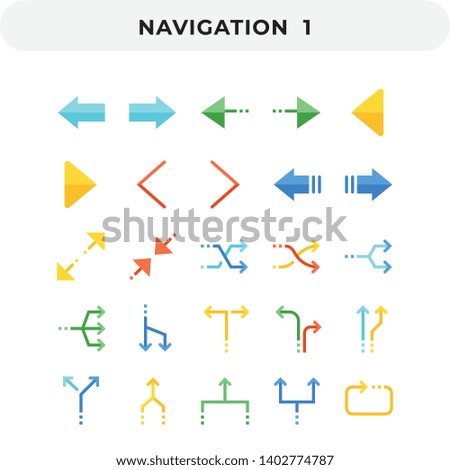 Flat Icons Pack for UI. Pixel perfect vector icon set for web design and website application.