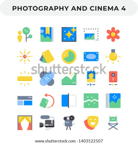 Flat Icons Pack for UI. Pixel perfect vector icon set for web design and website application.