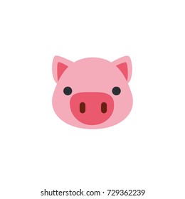 flat icons for pig,vector illustrations