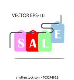 flat icons for price tag,sale,vector illustrations