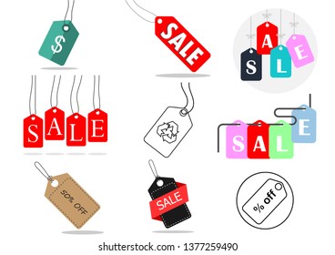 flat icons for Price tag,vector illustrations