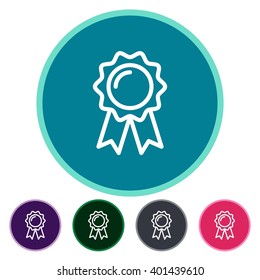 Flat icons ribbon for Web, Mobile and business