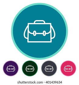 Flat icons school bag for Web, Mobile and business