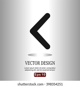 Flat icons scroll arrow to left for Web, Mobile and business