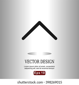 Flat icons up scroll arrow for Web, Mobile and business