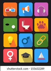 flat icons set 14