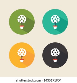 Flat icons set : Garden Object
