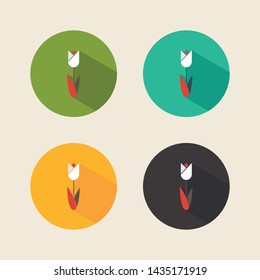 Flat icons set : Garden Object
