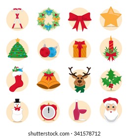 Flat Icons Set - Isolated On White: Vector Illustration, Graphic Design. Collection Of Colorful Icons. For Web, Websites, Print, Presentation Templates, Mobile Applications And Promotional Materials