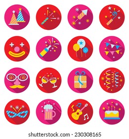 Flat Icons Set : Party Objects