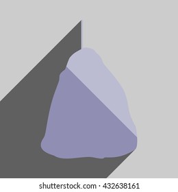 Flat icons with shadow of hay. Vector illustration