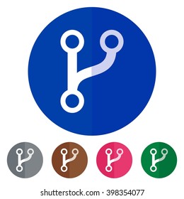 Flat icons share for Web, Mobile and business