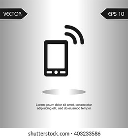 Flat icons smartphone signal for Web, Mobile and business