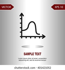 Flat icons statistical for Web, Mobile and business
