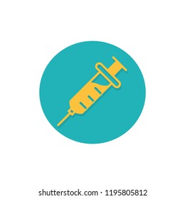 flat icons for Syringe and shadow,vector illustrations