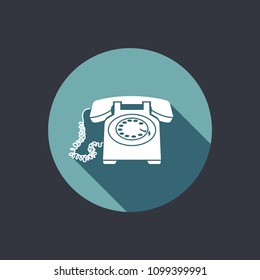 flat icons for Telephone and shadow,vector illustrations