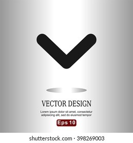Flat icons tick mark for Web, Mobile and business