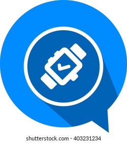 Flat icons time for Web, Mobile and business