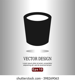 Flat icons trash can for Web, Mobile and business