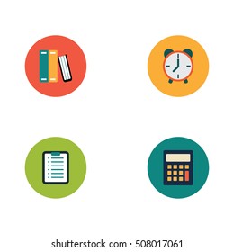  Flat icons vector collection