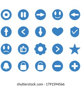 Diseño gráfico vectorial de iconos planos