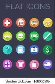 Flat icons for web